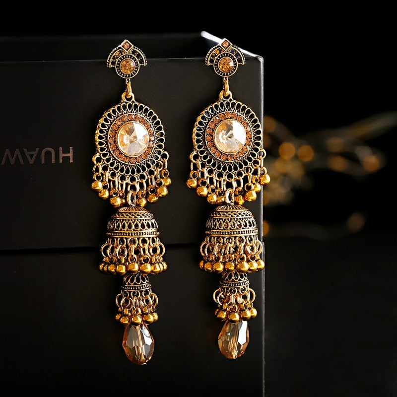 Retro Gold Earrings Indian Jewelry For Women