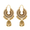 Ethnic Retro Big Round Turkish Bells Indian Jhumka Earrings Silver