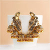 Retro Bollywood Oxidized Gypsy Earrings Jewelry Women Ethnic Gold Afghan Birdcage