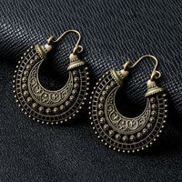 Indian Tribal Brass Earring Dangle Drop Earrings