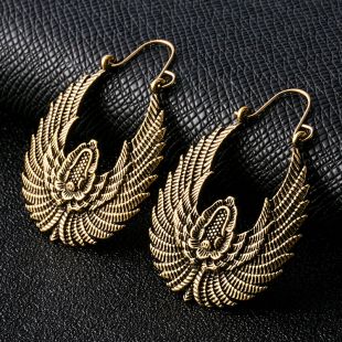 Indian Tribal Brass Earring Dangle Drop Earrings