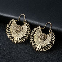 Indian Tribal Brass Earring Dangle Drop Earrings