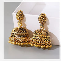 Boho Afghan Ethnic Drop Earrings For Women Pendient Gold Gyspy Silver