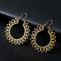 Indian Tribal Brass Earring Dangle Drop Earrings