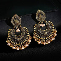 Retro Moon Indian Jewelry Jhumka Earrings