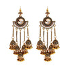 Retro Bollywood Oxidized Gypsy Earrings Jewelry Women Ethnic Gold Afghan Birdcage