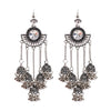 Retro Bollywood Oxidized Gypsy Earrings Jewelry Women Ethnic Gold Afghan Birdcage