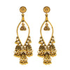 Retro Bollywood Oxidized Gypsy Earrings Jewelry Women Ethnic Gold Afghan Birdcage