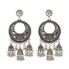 Retro Bollywood Oxidized Gypsy Earrings Jewelry Women Ethnic Gold Afghan Birdcage