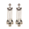 Retro Bollywood Oxidized Gypsy Earrings Jewelry Women Ethnic Gold Afghan Birdcage