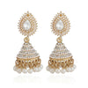 New Ethnic Women Earrings Pearl Pendant Drop Wedding Indian Dangle Earrings