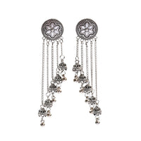 Antique Ethnic Indian Jhumka Women Retro Bell Long Tassel Earrings